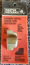 MASTER MECHANIC CARBIDE TIPPED ARBOR TYPE ROUTER BIT - 5/32" ROMAN OGEE
