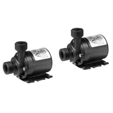 2 Pieces Submersible Pump for Pond Fountain Booster Pool Circulation Mini Water