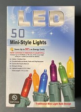 LED- 50 Mini-Style Lights Multi Color 9.5ft
