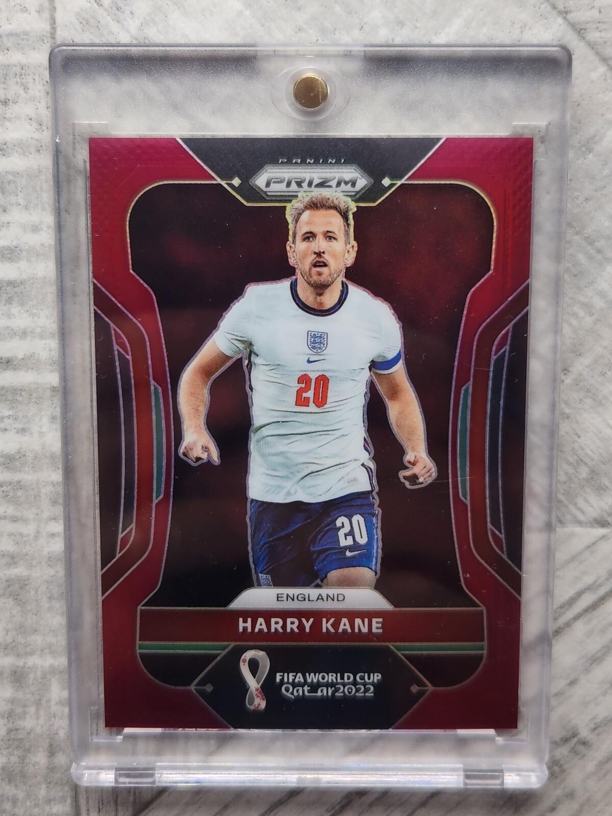 2022 Panini Prizm FIFA World Cup Qatar Maroon Prizm Harry Kane /22