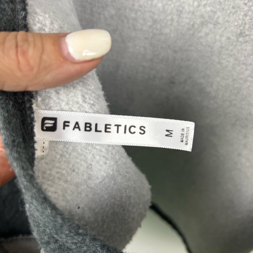 Fabletics Sweatshirt size Medium gray black Shirt… - image 6