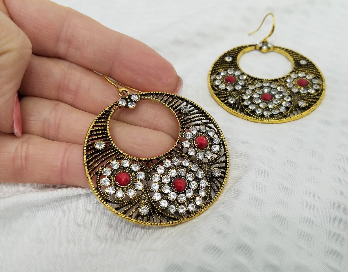 Amrita Singh Austrian Crystal Statement Earrings | eBay Amrita Singh Austrian Crystal Statement Earrings main image 1