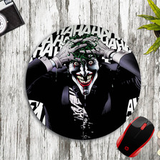 BATMAN JOKER LAUGHING HAHAHA ROUND NEOPRENE MOUSE PAD MAT HOME SCHOOL OFFICE