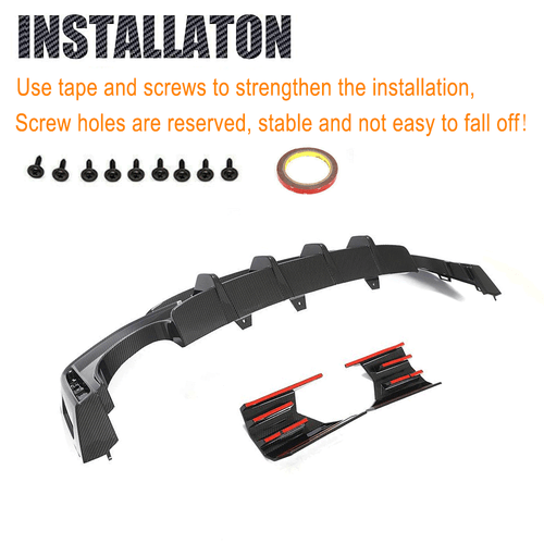 Difusor trasero de carbono DRY para Audi RS6 RS7 C8 Avant 19+ difusor parachoques labio - Imagen 14 de 21