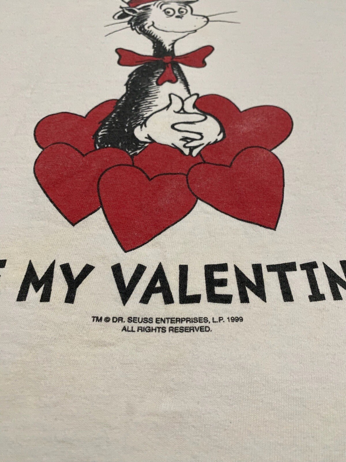 Vintage Dr. Seuss Wear Cat in the Hat Valentine T Shi… Gem