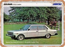 Metal Sign - 1979 Fiat Brava 4 Door Sedan