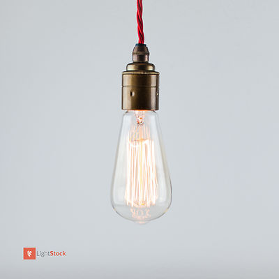 Dekorative Edison Glühbirne Edisonlampe wie Kohlefadenlampe E27 40 W, B