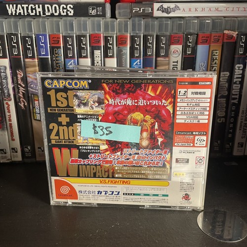 Street Fighter W Double Impact (SEGA Dreamcast) Japanese Import US Seller - Picture 2 of 3