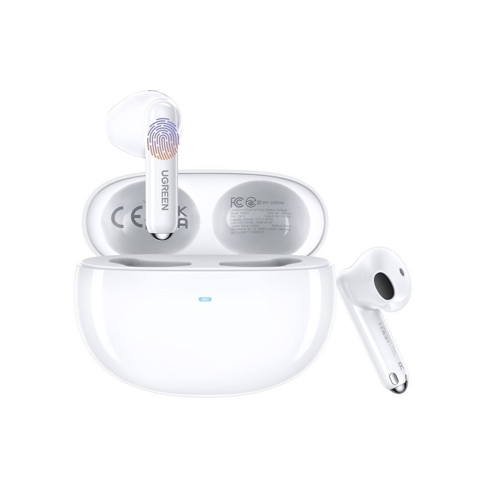Écouteurs sans fil Bluetooth semi-intra UGREEN H5 Blanc pour smartphone et PC