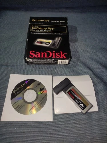 Sandisk Extreme Pro Adapter ExpressCard Reader for CompactFlash CF Cards