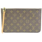 LOUIS VUITTON  Monogram Neverfull pouch flat pouch bag vachetta leather 101431