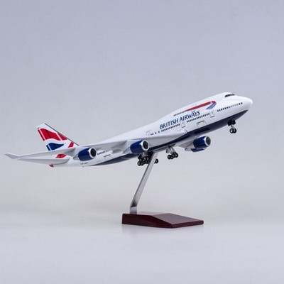 Extra großes British Airways Boeing 747 Resin & ABS Flugzeug Modellflugzeug Geschenk - 1
