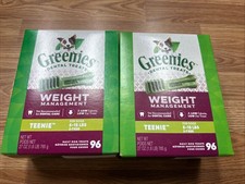 Greenies Weight Management Teenie Size 2x96 count 192 Ct Dental Treat For Dogs