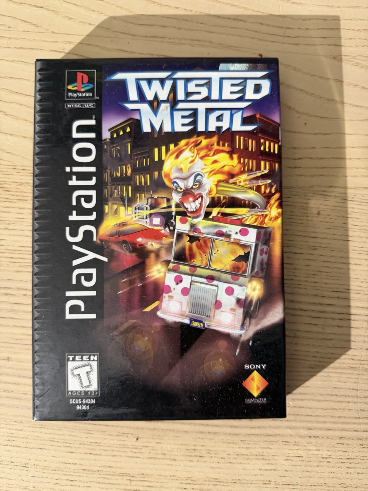 Twisted Metal (Sony PlayStation 1, 1995)  - Long Box with Manual