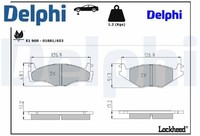 Delphi LP979 Bremsbelagsatz FüR Scheibenbremse Bremsbelagsatz