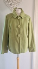 Ladies Womens Bonmarche Sage Green Pea Coat Jacket Size 18 Stunning