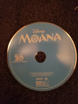 Moana (3D Blu-ray, 2016) 3D Disc and cover art only. No case. No Blu-ray or DVD