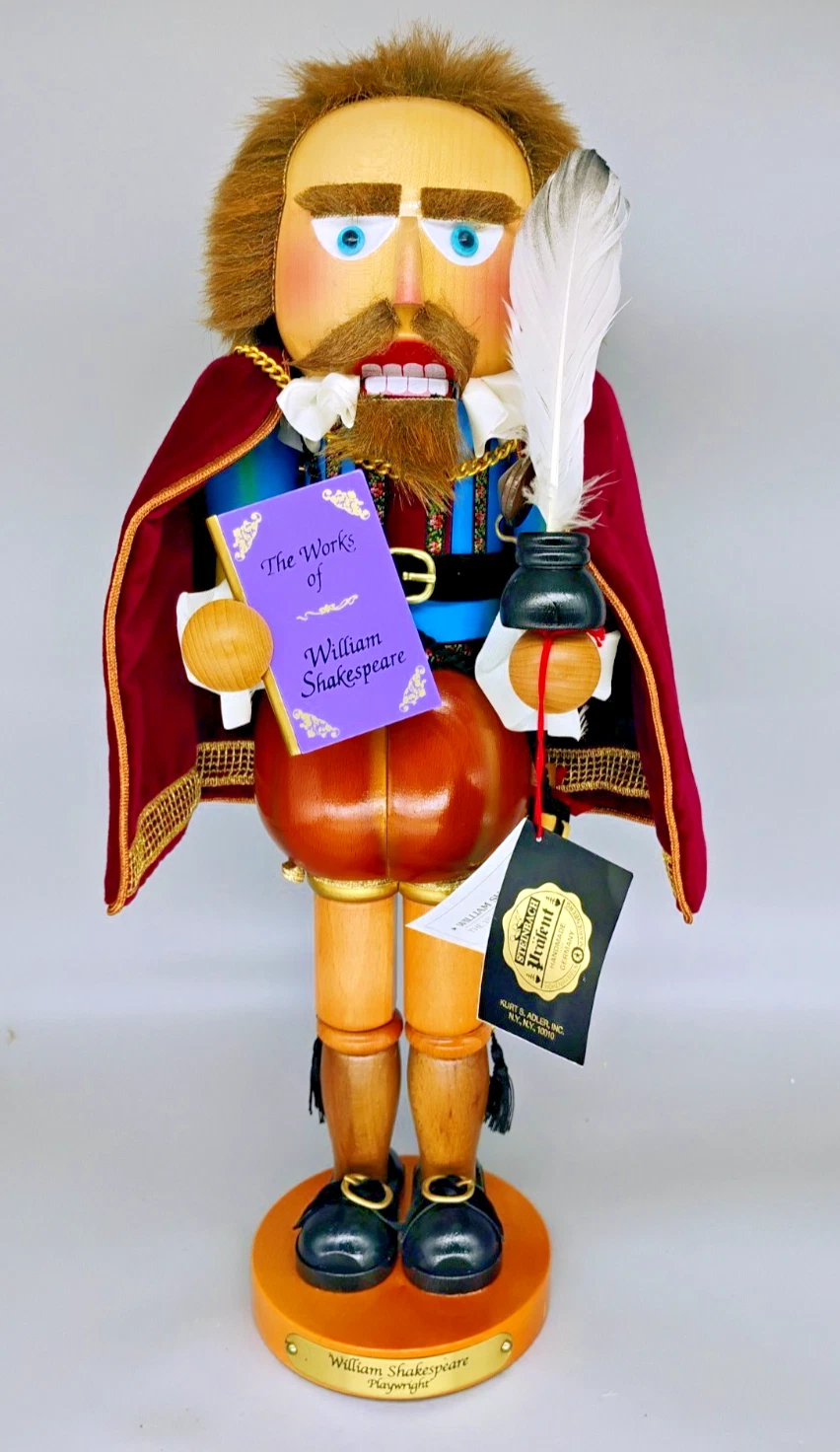 SIGNED - Steinbach William Shakespeare Limited Edition German Nutcracker #S1751