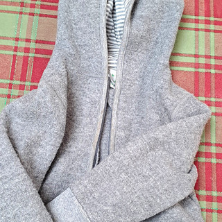 Alana Kinder Jacke Grau Gr. 98 Schurwolle Langarm mit Reißverschluss