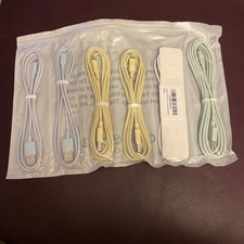 USB to Lightning Cable Apple MFi Certified  6Pack 3/3/6/6/6/10 FT Multicolor