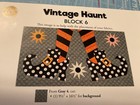 Vintage Haunt, BOM kit, Shabby Fabrics, 18 blocks, finished size 53.5"x 65.5"new — photo 7