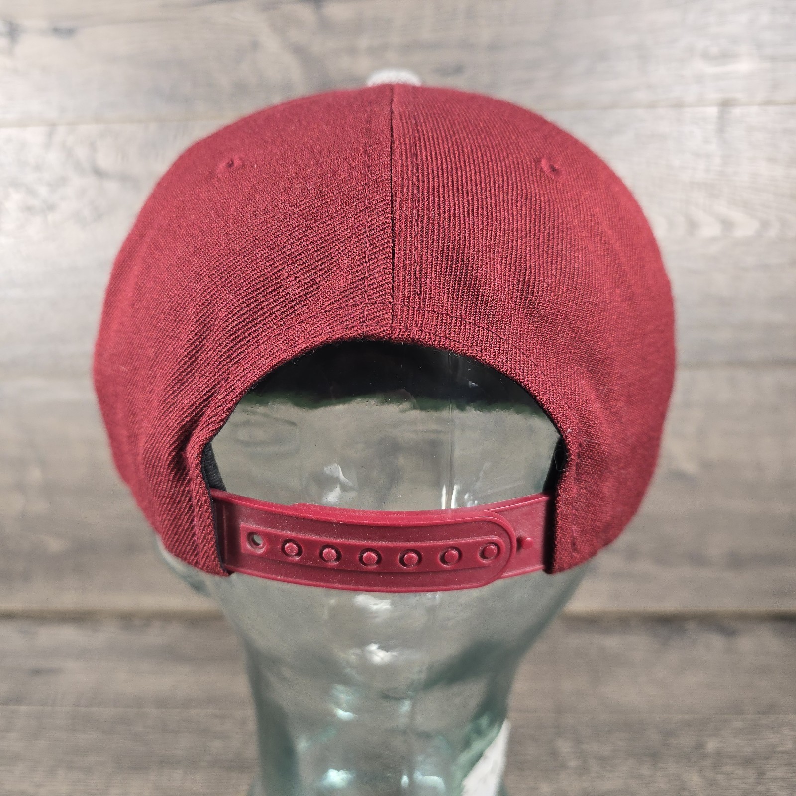 Brixton Hat Cap Snap Back Maroon Gray Patch Mens … - image 3