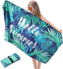 Telo Mare Microfibradi 90X180 Cm, Asciugamani Microfibra E Resistente Alla Sabbi