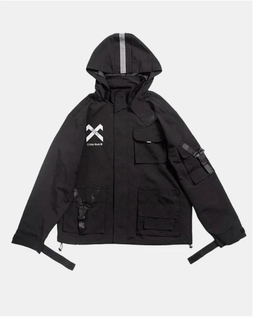 11BBs' Dusk Reflective Black Jacket/Coat