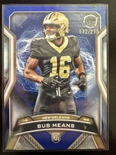 Bub Means 2024 Topps Resurgence Football Navy Surge /275 #167 New Orleans Saints
