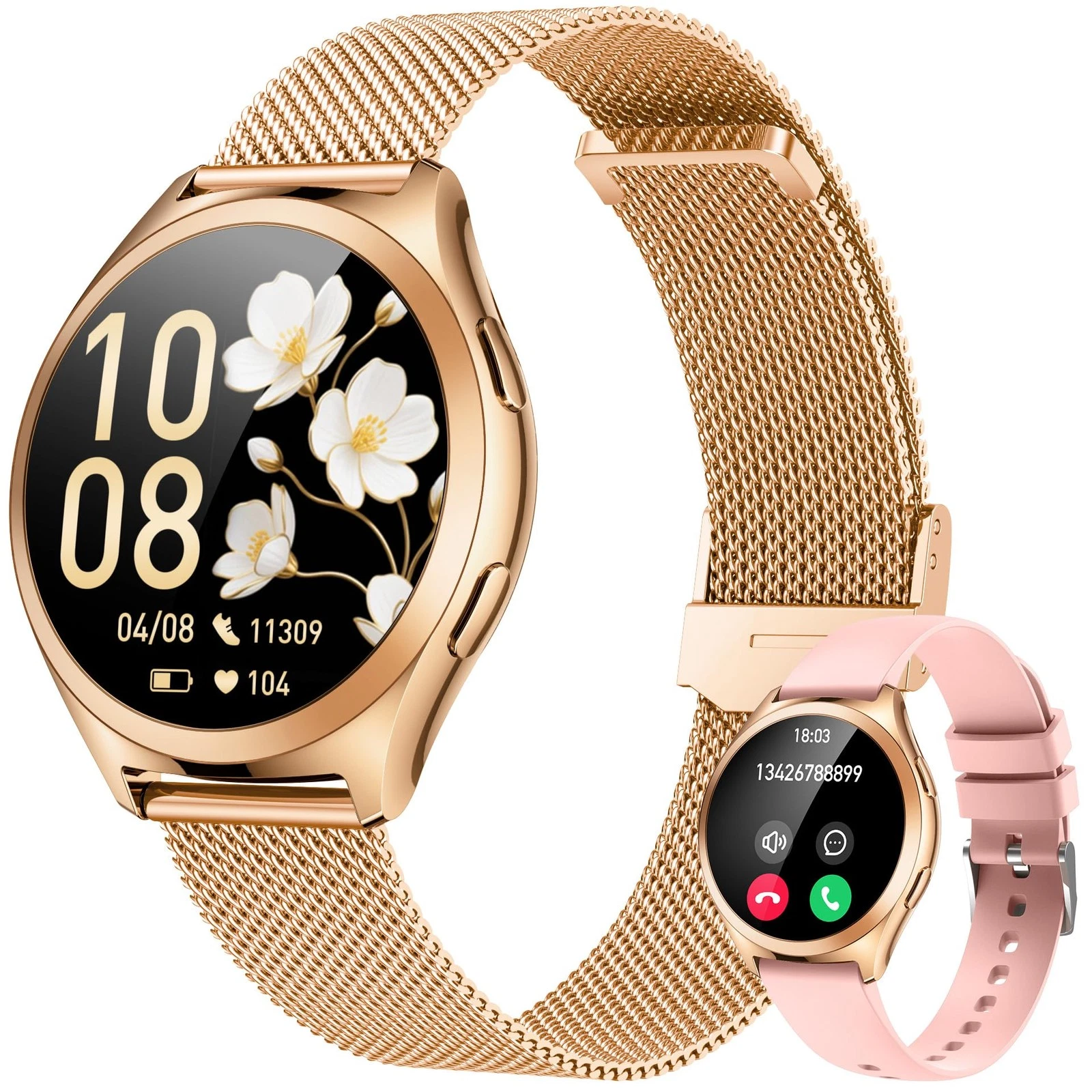 Smart Watch Women Fitness Tracker 1.27 Smartwatch Sport Bluetooth Call with