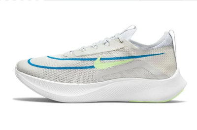 Nike Zoom Fly 4 'White Imperial Blue Lime Glow' CT2392-100 Men's