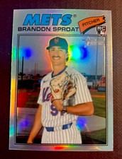 2026 Topps Heritage Brandon Sproat RC Chrome Refractor New York Mets #118