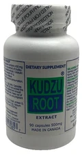 Kudzu-Root 90 Capsules Extract Symptom Relief Alcohol Antioxidant Exp: 3/26