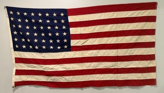 Vintage 48 Star United States Flag 3 X5 Reliance Annin Printed Stars Sewn Stripe