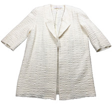 Cardigan donna Kristina Ti spolverino italiano taglia M aperto davanti spalline nuovo senza etichette