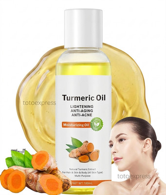 Turmeric Essential Oil - 100% Pure & Natural Organic Cold Pressed Skin AntiAging