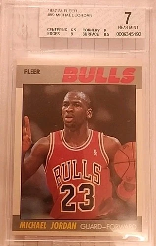 1987-88 Fleer #59 Michael Jordan Bulls BGS 7. 2nd Year card
