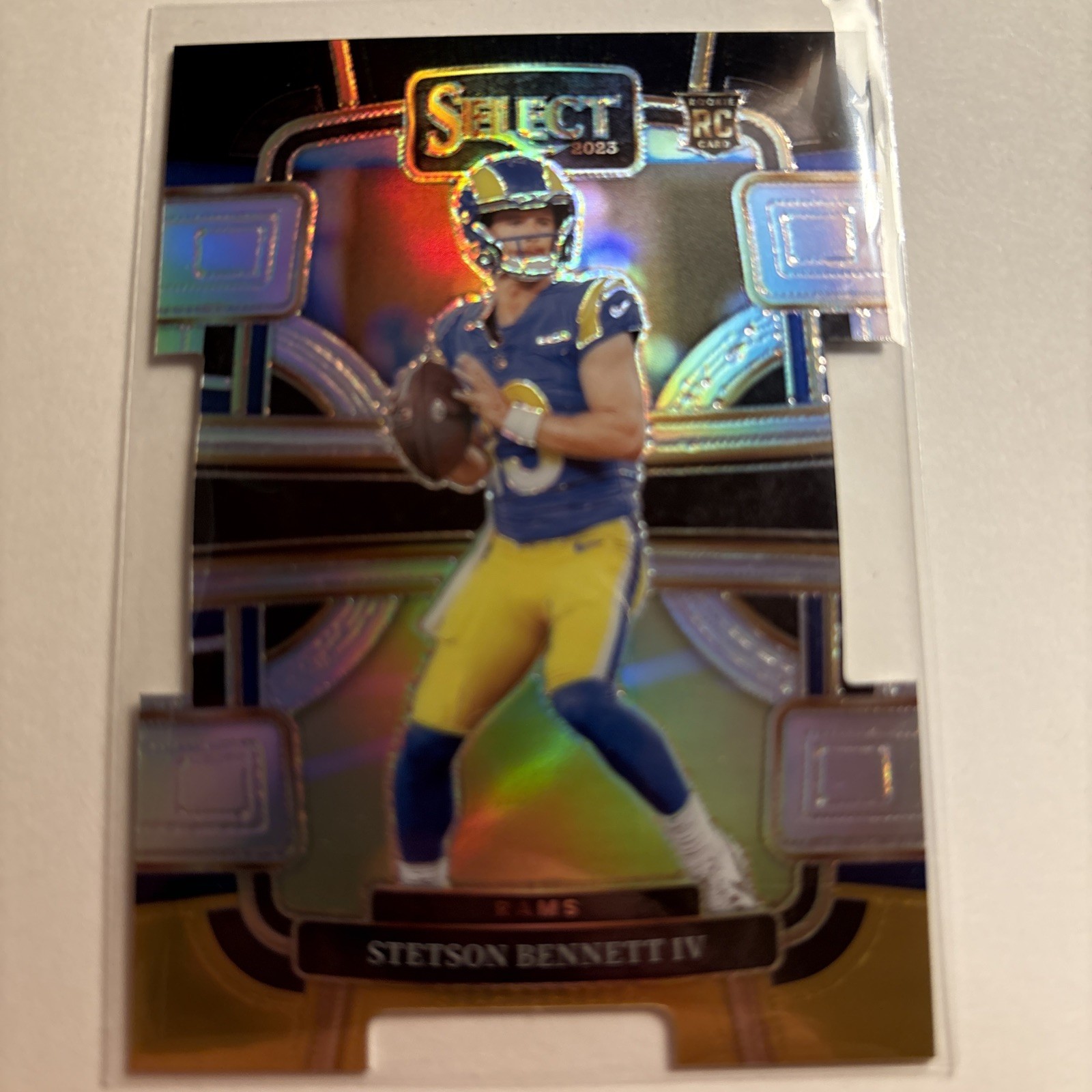 2023 Panini Select Stetson Bennett RC #55 Black & Gold Prizm Die-cut