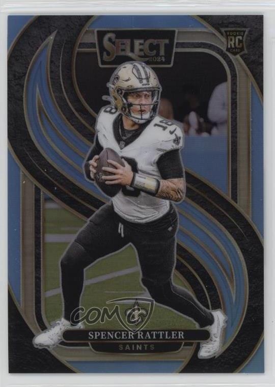 2024 Panini Select Premier Level Light Blue Prizm /99 Spencer Rattler Rookie RC