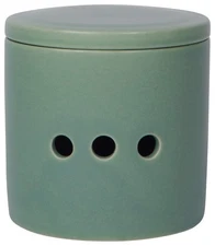 Now Designs Garlic Keeper, Matte Elm Green