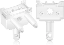 2 Pcs Vertical Blind Wand Control Replacement Repair One Size, White 