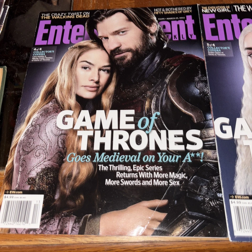 ENTERTAINMENT WEEKLY Magazine March 2012 1199 Game of Thrones Collector’s Covers - Image 2 of 4