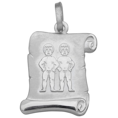 Basic Silber SZ206 Damen Anhänger Sternzeichen Zwillinge Sterling-Silber 925