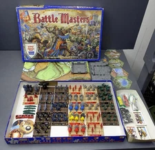 BATTLE MASTERS Vintage Fantasy Board Game Milton Bradley 167pcs Incomplete/Parts