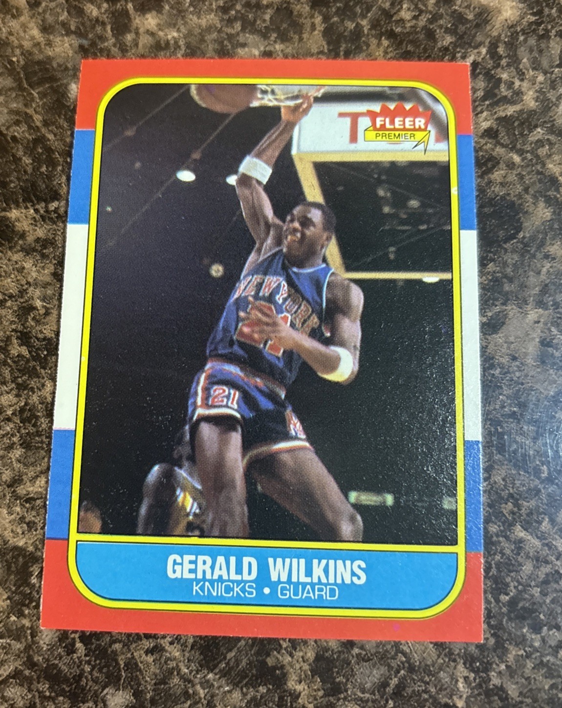 1986-87 Fleer #122 Gerald Wilkins  - New York Knicks NBA Basketball NM-Mint