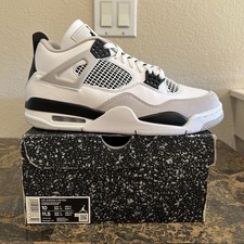 Jordan Air Jordan 4 Retro Military Black Whit...