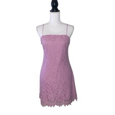 Mi Ami Francesca’s Floral Lace Eyelash Lavender Purple Womens Medium