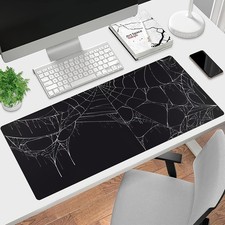 40 90cm Oversized Gothic Black Spider Web Gaming Mouse Pad Desk Mat - Large Re