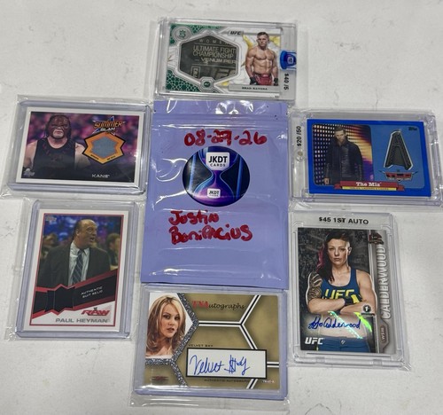 Wrestling/UFC Lot Autos/Relics/Low Numbered
