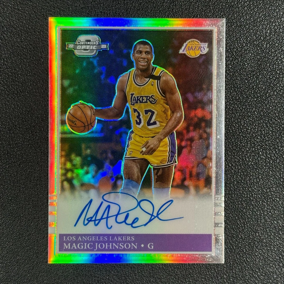 Panini Magic Johnson Basketball Autographed Sports Trading Cards